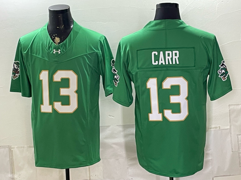 Men 2026 NCAA #13 Carr green jersey 0903002->youth mlb jersey->Youth Jersey